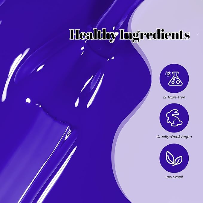YTD Likomey Klein Blue Gel Nail Polish,15ml Salon Home DIY Manicure and Pedicure Fall Winter Soak Off UV Color Varnish,CS459