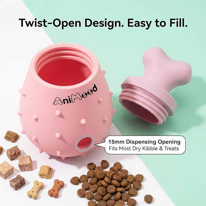 Dog Toys Silicone Dog Chew Toys Slow Feeder that Supports Healthy Eating Interactive Dog Puzzles Chicken Leg Shaped Treat Dispensing Dog Toys for Small and Medium Dogs