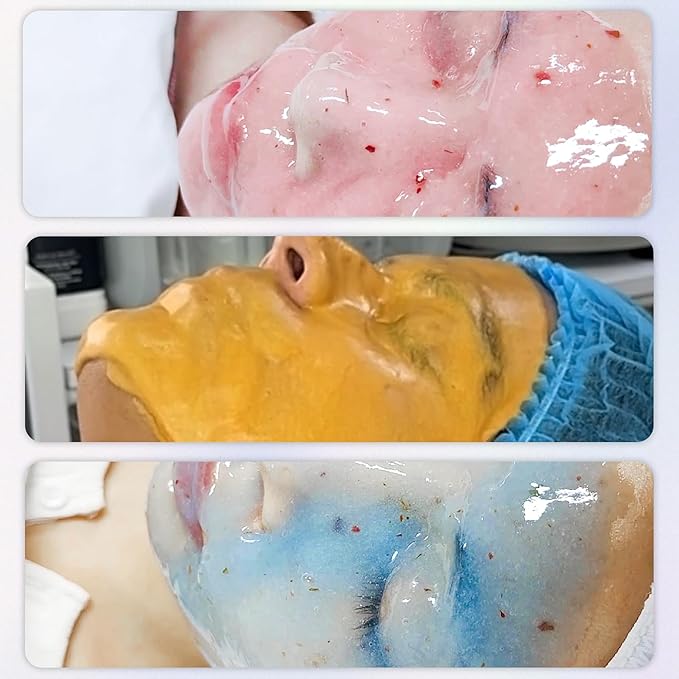 YMEYFAN Jelly Mask for Facials Professional, Collagen Peel Off Jelly Face Mask Powder, Deep Hydrating Moisturizing Facial Skin Care, Home Spa Day DIY Skincare for Women and Men (23Fl Oz)