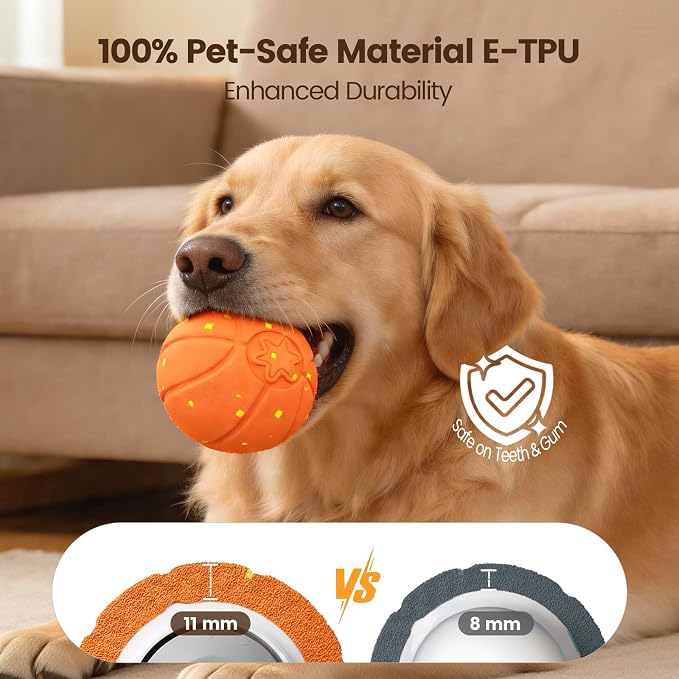 Invengo Interactive Dog Ball, Automatic Rolling Dog Toys with 3 Play Modes | For Dogs, Interactive Play