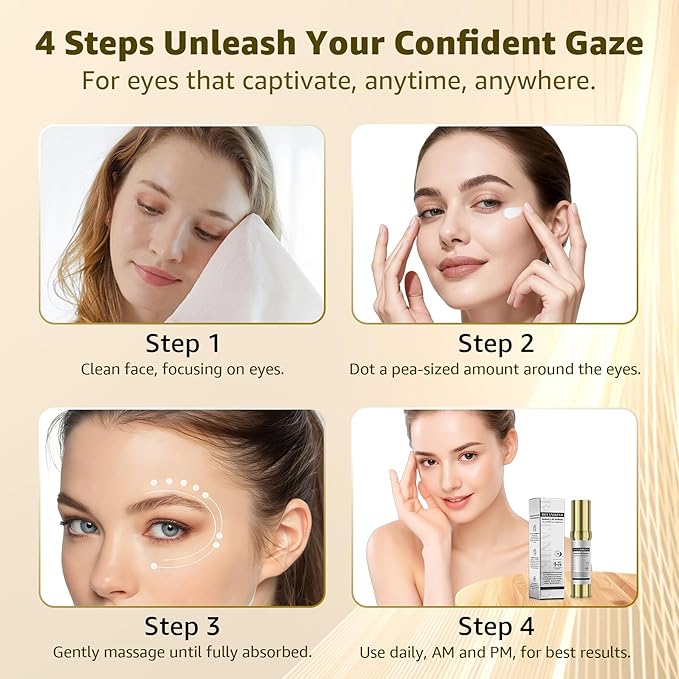 15S Instant Eye Tightener Cream, Firmx Eye & Face Cream Temporary Eye Tightener for Eye Bags, Puffiness & Wrinkles, Dual-Action Firming & Long-Term Repair with 5000ppm PDRN, Panthenol, 0.71 Fl Oz