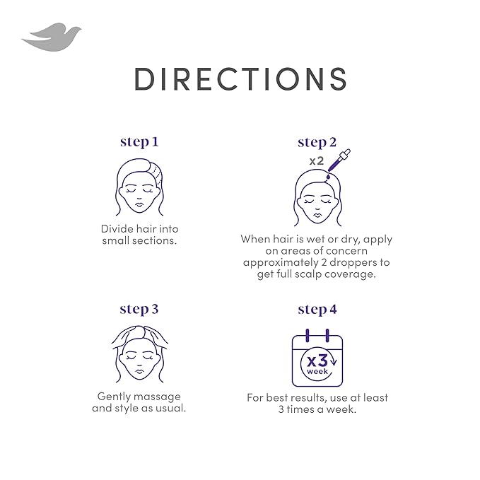 Dove Derma Scalp Density Boost 3-in-1 Scalp Serum With Prebiotic Glycerin,Zinc + Peptides,and Niacinamide For Breakage And Hair Thinning 2 oz,(Pack of 2)