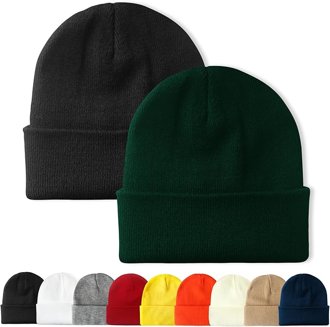 PFFY Unisex Beanie Hats for Men Women Knit Winter Beanies