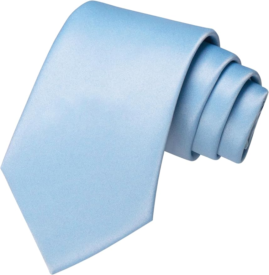 JEMYGINS Solid Color Tie Mens Necktie for Business and Wedding