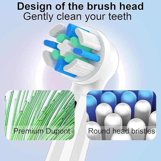iO Replacement Heads Compatible with Oral b iO 2/3/4/5/6/7/8/9/10 Series Electric Toothbrush,Gum Care Toothbrush Head Compatible with Oral b iO Replacement Heads,10PCS White
