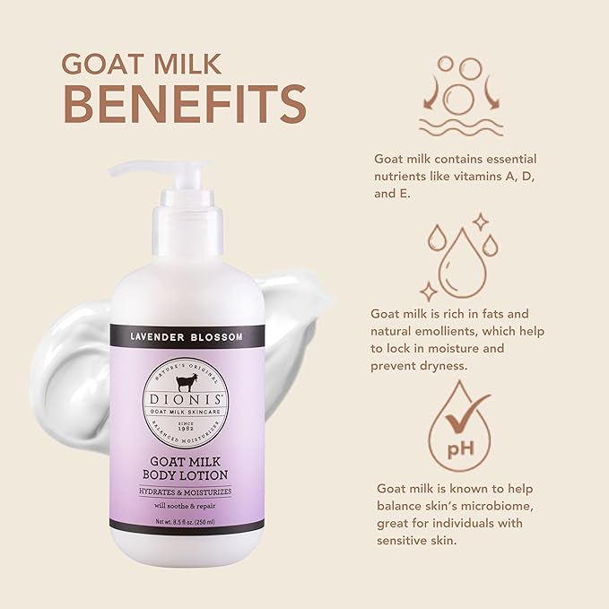 Dionis Goat Milk Body Lotion Lavender Blossom 8.5 oz (Pack of 1)