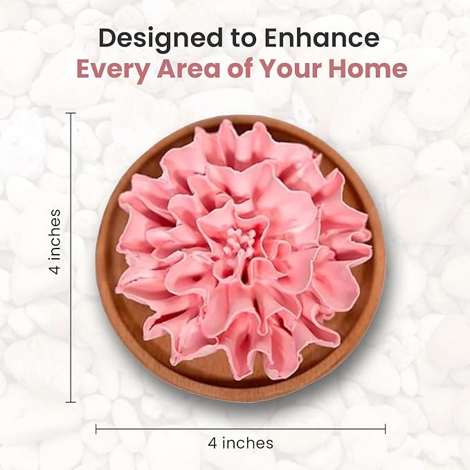 HOME ARCHIVE Aroma Diffuser with Aromatherapy Fragrant Oil Diffusers for Home Room Decor Fig Fragrance (Carnation Flower (Pink))
