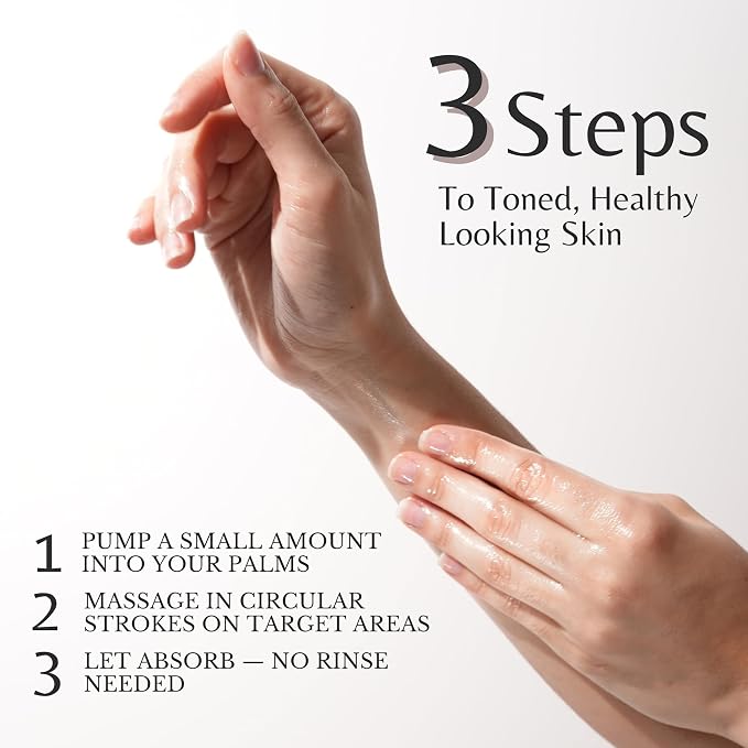 EDENIKA BOTANICALS Firming Anti Cellulite Massage Oil, Grapeseed Oil, Caffeine, Plant Stem Cells & Retinol, Supports Tighter, Smoother-Looking Skin on Body, Legs, Thighs & Buttocks, 8 Fl Oz