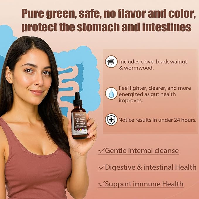 VELLO Black Walnut Wormwood Gut Cleanse | Soursop, Pumpkin Seed, PAU D'arco, Garlic Oregano, Digestion Aid & Boosts Energy, Gut Health & Absorption (2)