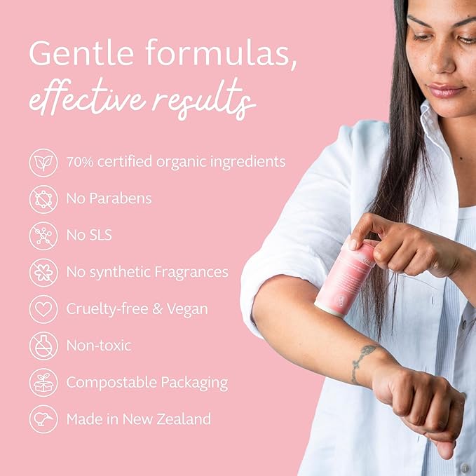 Slo Natural Moisturizing Stick | Body Balm for Dry Skin with Organic Ingredients | Hydrating + Nourishing | Coconut, Cocoa Butter & Antioxidants | Travel-Friendly | Rose + Vanilla | 2.11oz/60g