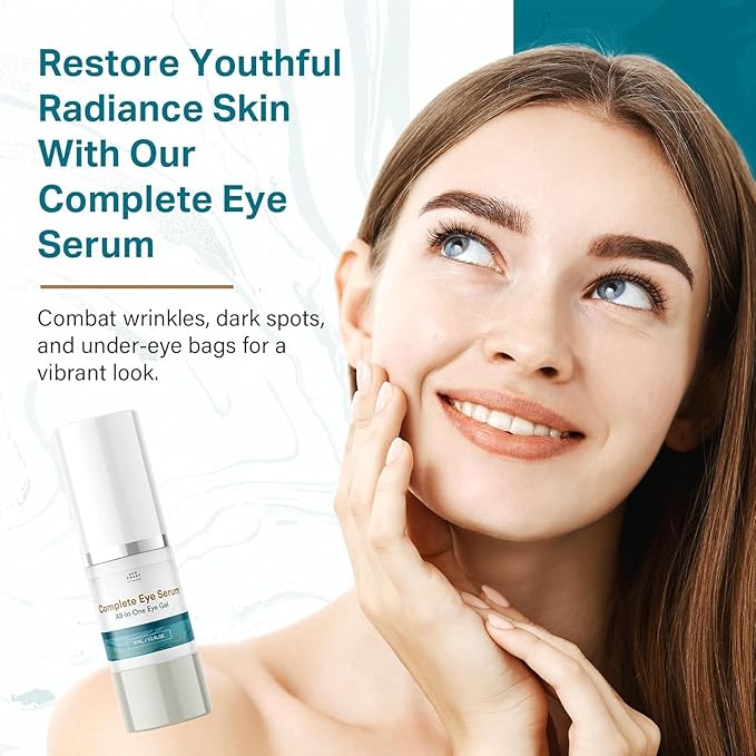 Sun Coast Sciences - Complete Eye Serum by Dr. Mark Rosenberg for Wrinkle Reduction, Age Spots Fading, and Under-Eye Bags Treatment,1/2 Fl Oz