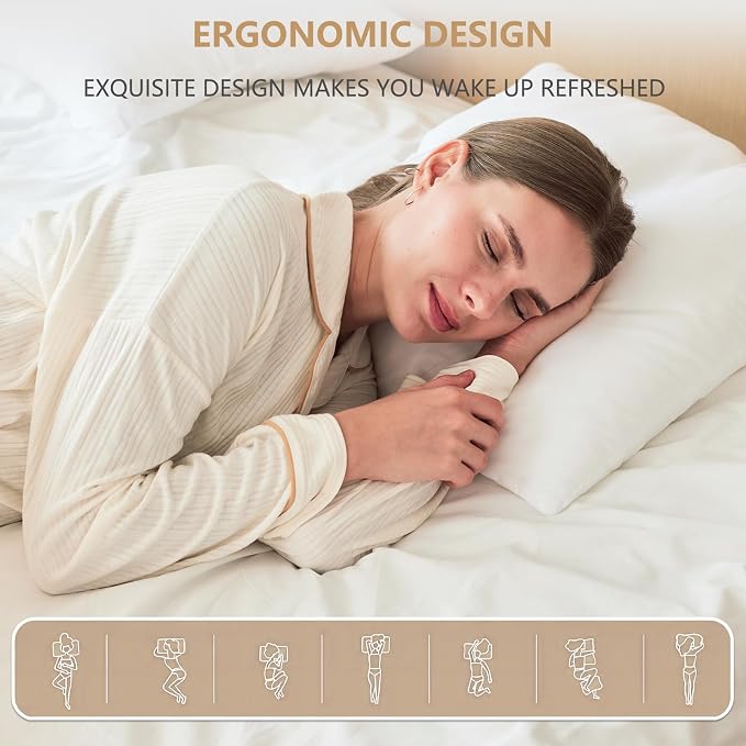 Obruosci Luxury Throw Pillow Inserts, Pack of 6, 20 x 20 inches Hypoallergenic Ultra Soft White Polyester Microfiber Durable Couch Cushion Fillers