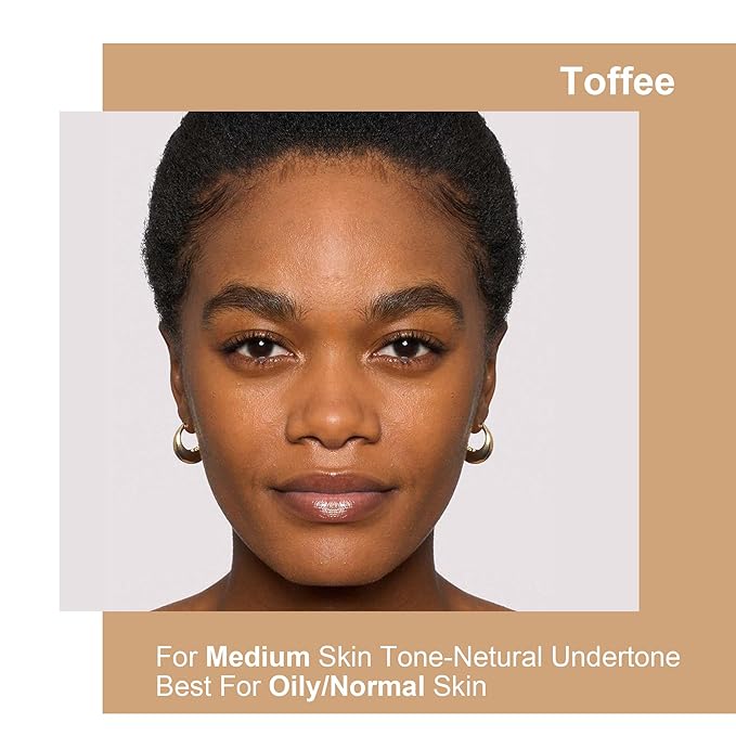 FV Matte Waterproof Foundation-Longwear Transfer-Proof, with Medium to Full Coverage, Oil-control & Lightweight, Liquid Foundation Makeup for Normal/Oily skin, 30g,Toffee