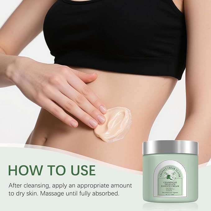 Champagne Lift Body Creme, Lift Firming Hydrating Cream Deep Moisturise Dry Skin Arms & Legs.(Coconut Cream)