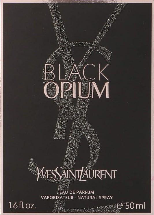 Yves Saint Laurent Eau De Parfum Spray for Women, Black Opium, 1.6 Ounce