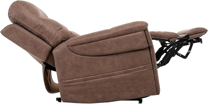 VivaLift! Radiance Power Recliner Lift Chair by PrideMobility, with 3 Heat Pads Heat System (Canyon Silt, Small with Curbside Delivery)