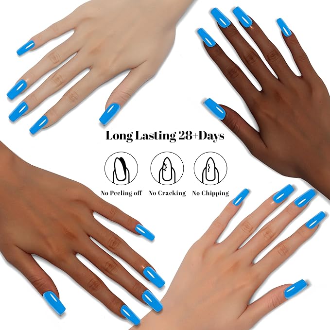 YTD Likomey Iris Blue Gel Nail Polish,15ml Salon Home DIY Manicure and Pedicure Fall Winter UV Color Varnish,CS458