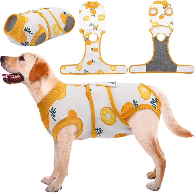 Kuoser Recovery Suit for Dogs Cats, Soft Dog Surgery Suit Female Male Spay | Professional Dog Onesie for Surgery, Substitute E-Collar & Cone, Prevent Licking Dog surgical suit Pet Neuter Suit