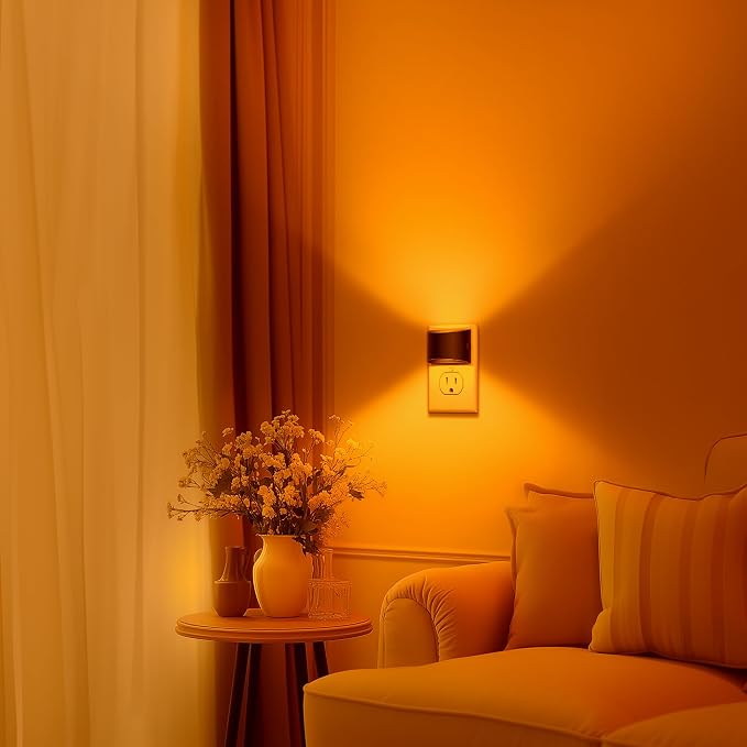 Night Light, Night Lights Plug into Wall, Adjustable, 3CCT | Plug in Night Light with 3 Color Temperatures, Dusk to Dawn Sensor, Nightlights for Adults, Bedroom, Bathroom, 2 packs