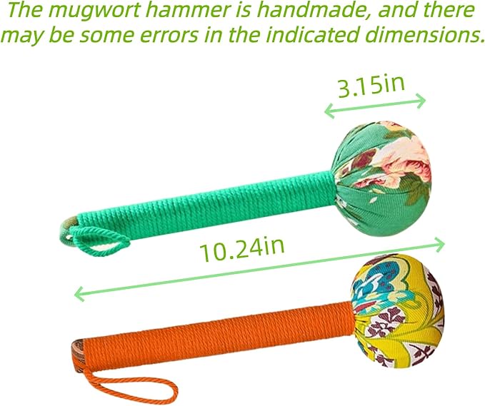 Body Massage Hammer, Manual Back Massager Tool for Body Relief | This Mugwort Massage Hammer Eases Back, Neck & Shoulder Muscle Tension, Perfect for Daily Relaxation at Home and Office
