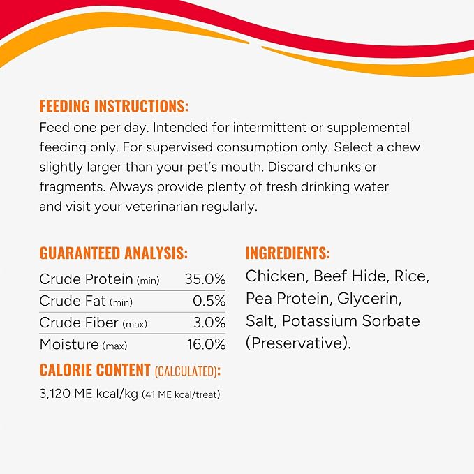 Good 'n' Fun Dumbbells Long-Lasting Dog Treat for Small Dogs, 12 oz | Made with Real Protein, Premium Chicken and Beef Hide Chew, Supports Dental Health, Mental Stimulation, For Adult Dogs