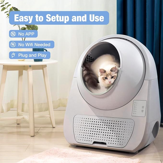 CATLINK Auto Cat Litter Box Self Cleaning(Young Version) | Advanced Odor & Leak Control, Automatic Litter Box for Large & Multi-Cat Homes, Cats from 3.5 pounds to 22 pounds