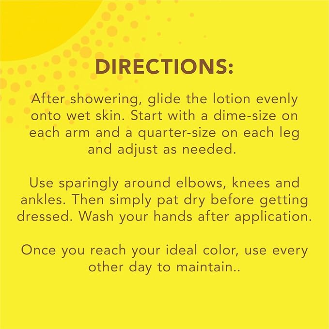 Jergens Natural Glow In Shower Lotion, Self Tanner for Medium to Deep Skin Tone, Sunless Tanning Wet Skin Lotion for Gradual, Flawless Color, 7.5 Ounce, Pack of 2