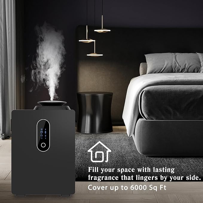 2026 Upgraded HVAC Scent Diffuser Machine Cover 6000 Sq.Ft With WIFI Control for Large Room, 1000ML Scent Air Machine For Home, Waterless Cold Air Aromatherapy Essential Oil Diffuser for Hotel, Office