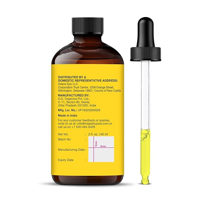 Majestic Pure Vitamin E Oil 2 Oz Vitamin E oil for Skin, Face Oil, Hair Oil and Body Oil- 100% Pure and Natural, 70,000 IU- Cold Pressed Hexane Free Non-GMO Gluten Free Formula