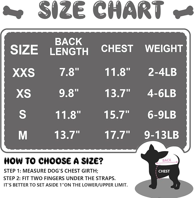 4-Pack Dog Clothes for Small Dogs Black Security Dog Shirt Soft Chihuahua Clothes Cute Male Puppy Clothes Pet Clothing for Small Dog Boy XXS