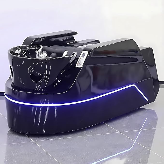 Shampoo Bed and Electric Message Table - Message Shampoo Bed and Head Spa Equipment with Water Circulation and Led Lights