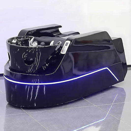 Shampoo Bed and Electric Message Table - Message Shampoo Bed and Head Spa Equipment with Water Circulation and Led Lights