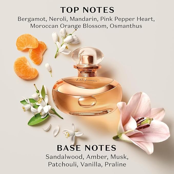O Boticário Lily Lumiere Eau de Parfum - Long Lasting Perfume for Women - 1.0 oz / 30 ml, Premium Brazilian Floral Fragrance with Orange Blossom & Lily, Radiant Signature Scent, Women's Perfume Gift