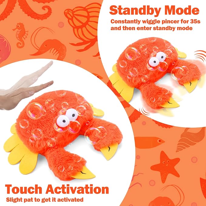 Mity rain Interactive Dog Toys Crab
