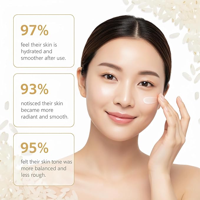 Rice Skin Care Set for Teen Girls & Women – 6-Piece Facial Care Kit with Rice Extract, Anti-Aging, Moisturizing & Nourishing Teenage Skincare Gift Set for Glass Glowing, Hydrated Skin