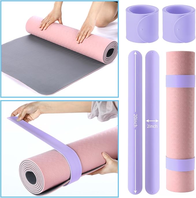 Halloscume Yoga Bag Set for Women Including Yoga Mat Tote Bag, Booty Resistance Bands, Non Slip Sports Socks Silicone Ties for Pilates Travel Workout Office Home Gym