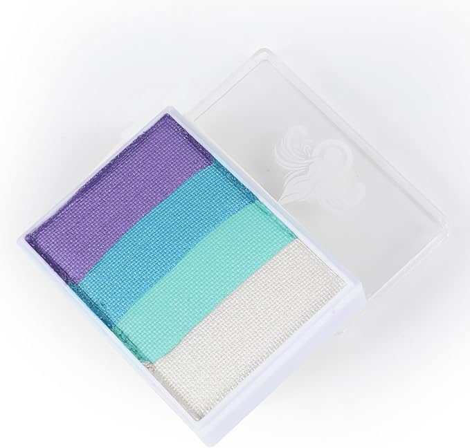 Anka Bella Professional Water Activated Rainbow Cake Face Paint（Pearl Sky）50gm,Hypoallergenic, Non-Toxic,Face Body Painting Makeup