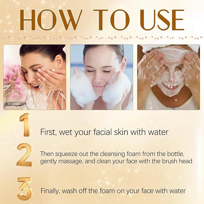 Turmeric Facial Cleanser, Turmeric Face Wash, Tur-meric Foaming FacialCleanser, Turme-ric Facial Wash, Turmerics Foaming Cleanser for All Skin Deep Cleaning (2pcs)