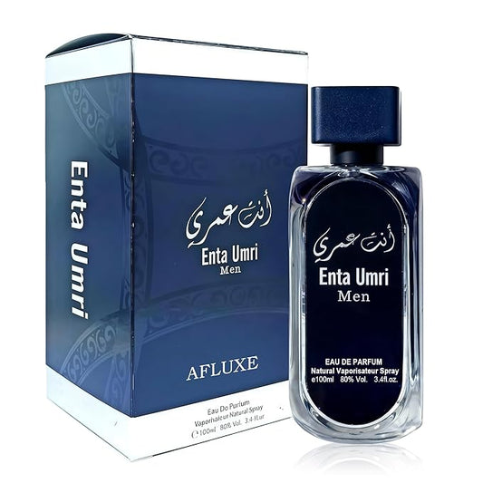 AFLUXE Enta Umri Long-Lasting Cologne for Men | Fresh Citrus & Woody Scent | Eau de Toilette 100ml Spray | Day to Night Fragrance