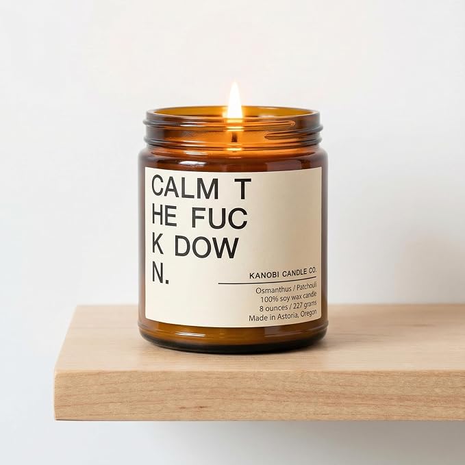 Patchouli & Osmanthus Scented Soy Candle: 100% All Natural Soy Wax, Phthalate-Free Premium Fragrance, Lead and Zinc-Free Cotton Wick, Long-Lasting, Clean Burn
