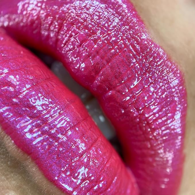 UNICORN SNOT Liquid Metal Lip Paint | Intense Pigment, Non-drying, Metallic Lip Color Makeup for Holiday, Stocking Stuffers, Christmas Gift | Vegan & Cruelty-free Lip Makeup - GLOW (Alpha Pink)