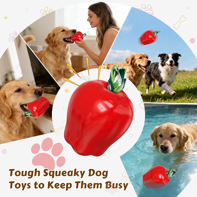 Tough Dog Chew Toys Indestructible Squeaky Toys for Aggressive Chewers Outdoor Swimming Interactive Tough Chew Toys for Medium and Large Dogs
