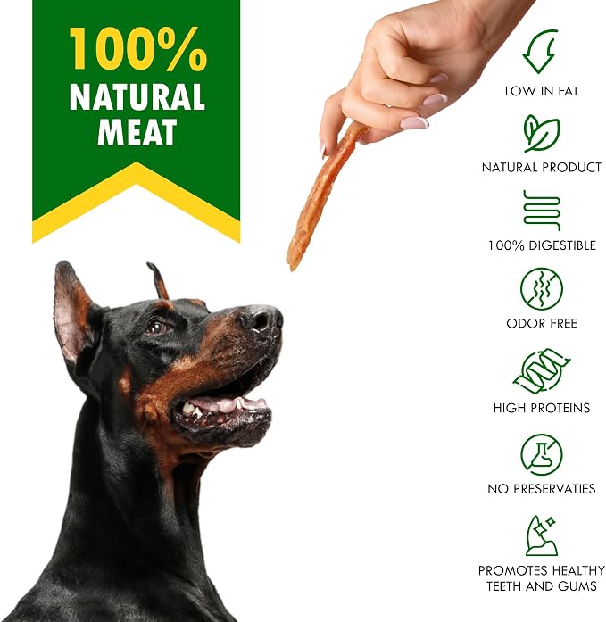 Beloved Pets Dog Chicken Treats Jerky Strips 10.6 oz - Human Grade Meat Sticks - Natural Pet Dried Snacks Rawhide - Free - Long Lasting Chews for Large & Small Dogs