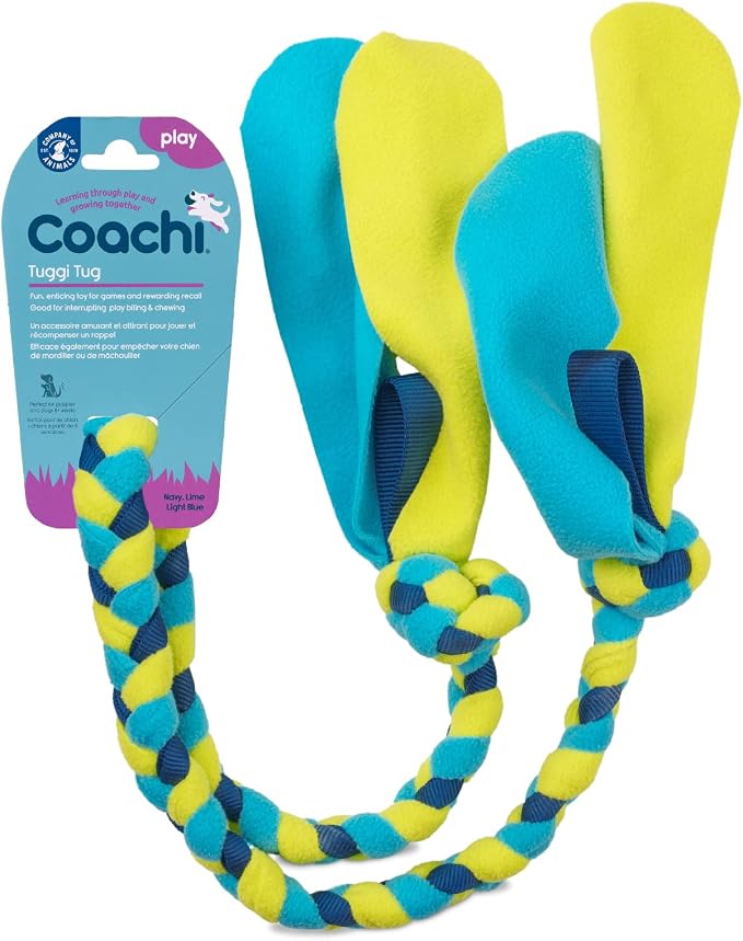 Coachi Tuggi Tug - Interactive Dog Toy for Tug of War & Play