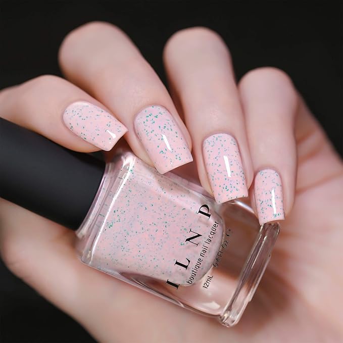 ILNP With Sprinkles - Delicate Macaron Pink Speckled Nail Polish