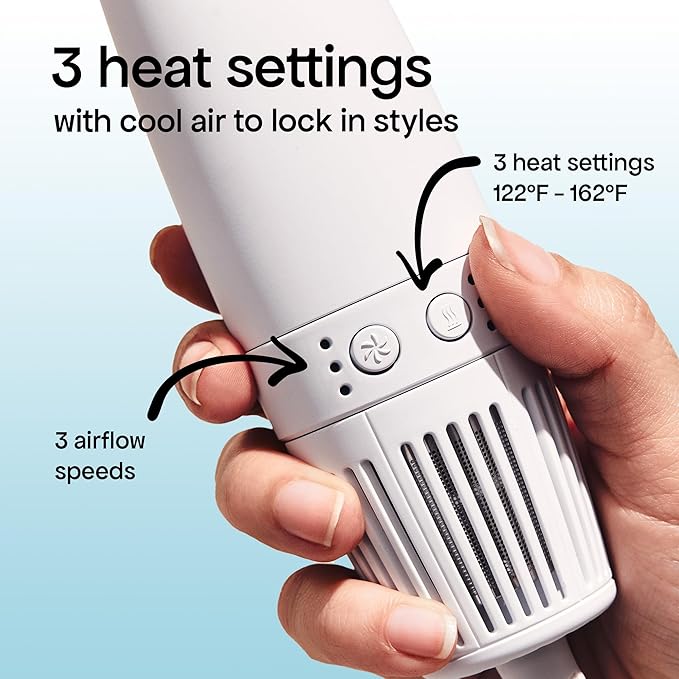 BONDIBOOST 6-in-1 Everlast Multi Styler & Dryer System - Wet to Dry Hair Styler, Hair Dryer Brush with Curlers, Round Brushes, Dryer & Concentrator Attachments, Versatile Heat & Airflow Settings