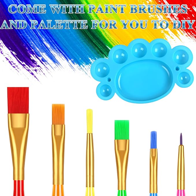 Blacklight Neon Face and Body Paint, 8 Tubes 0.34oz Glow in the Dark Body Paints, Neon Fluorescent Glow in Dark Party Supplies (10ml).…