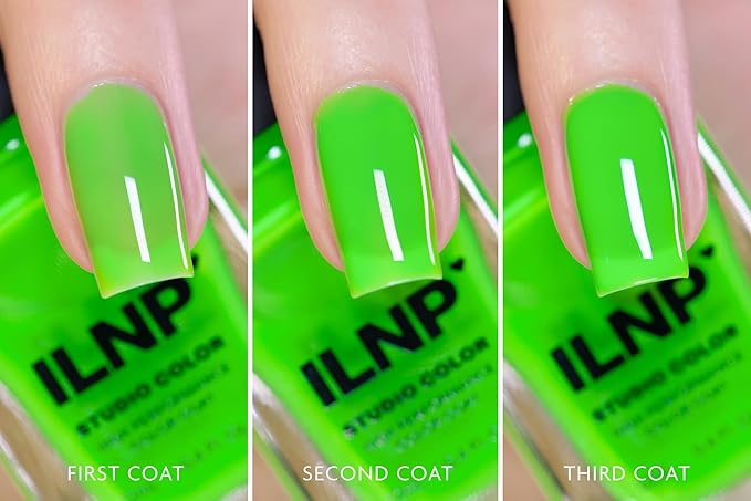 ILNP Sour Apple - Electric Green Jelly Studio Color Nail Polish