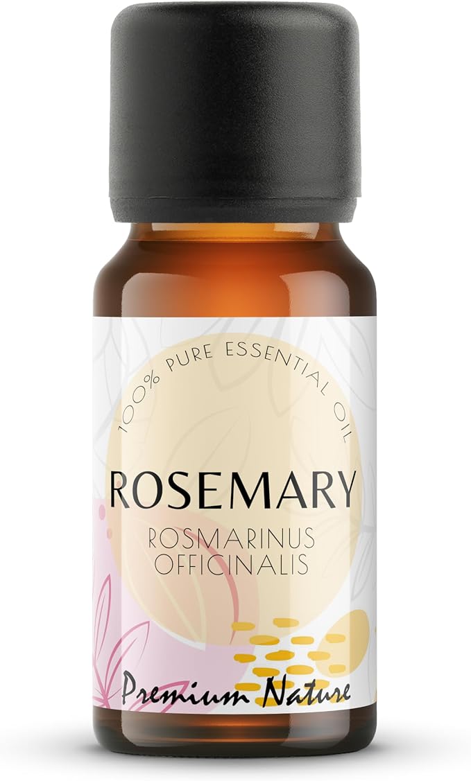 Organic Rosemary Essential Oil | 100% Pure & Natural Rosmarinus officinalis Leaf Oil Fresh Herbal Camphoraceous Aroma | for Diffuser, Candle Making & DIY Aromatherapy Blends, 10ml