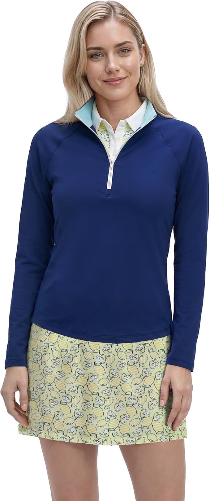 Izod Women's 1/4 Zip Pullover Performance Stretch Long Sleeve Golf Running